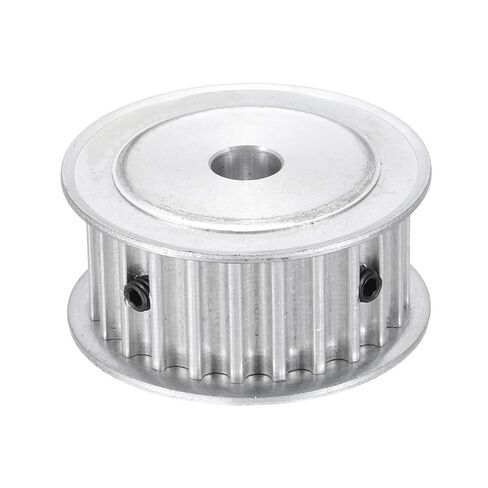 MECCANIXITY Timing Belt Pulley, 5M 24 Teeth 18mm 45/64" Bore Aluminum Alloy Synchronous Wheel Pulley Gears for 3D Printers CNC Machines Industry, Silver in Saudi Arabia