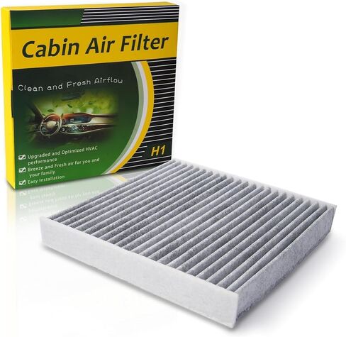 JONHWI Cabin Air Filter JH727, Fits 2021-2023 Elantra, Santa Fe, Sonata, Sorento, K5, 2022-2023 Santa Cruz, Tucson, Sportage, 2023 GV60, Replace PC99594P, 97133-L1000, 97133-N9100 in Kuwait