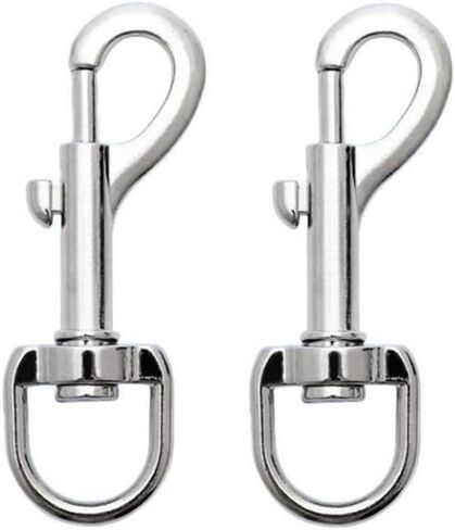 (2 قطعة) 3.26 بوصة قطب العين بولت خطافات إطباقية 100 رطل الحمولة سبائك الزنك واحدة نهاية العلم كليب الثقيلة الزناد الترباس السنانير in Kuwait