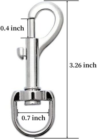 (2 قطعة) 3.26 بوصة قطب العين بولت خطافات إطباقية 100 رطل الحمولة سبائك الزنك واحدة نهاية العلم كليب الثقيلة الزناد الترباس السنانير in Kuwait
