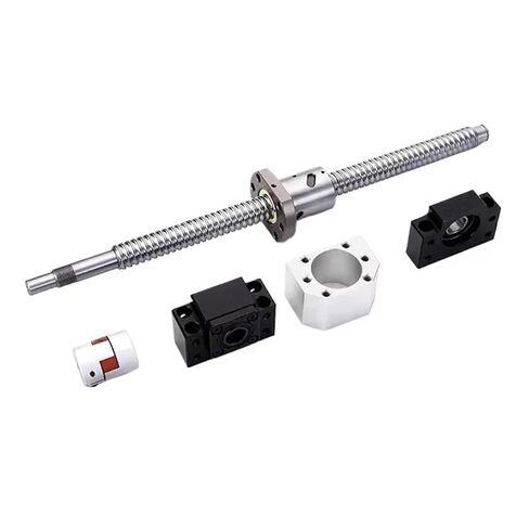 Ball Screw, Linear Guide Ball Screw 1pcs C7 Ball Screw SFU2505 with End Machined+ Nut+ Housing+BK/BF20 Support(300mm) in Saudi Arabia
