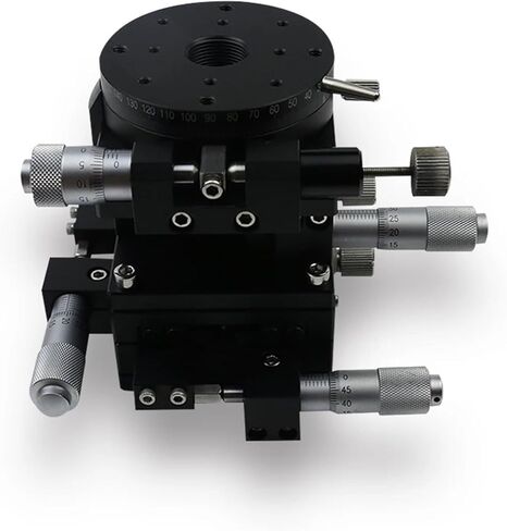 مرحلة تحديد المواقع الدوارة الآلية XYZRG60 مزيج متعدد المحاور من أربعة اتجاهات المرحلة الدوارة دليل الضبط الدقيق طاولة الشرائح LTP60-L-2 الحمل: 29.4N (3kgf) in Kuwait