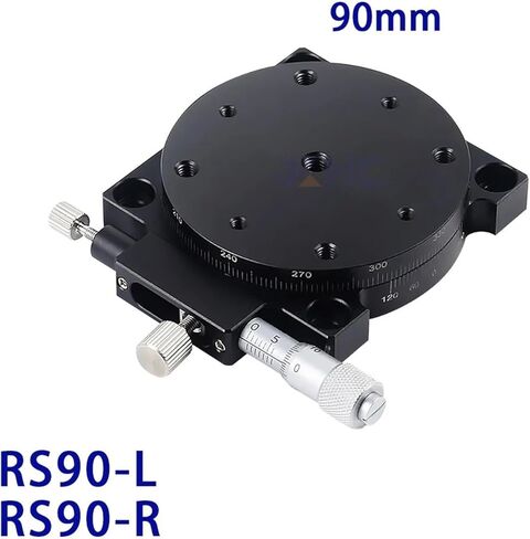 Motorized Rotary Positioning Stage R axis 90mm RS90-L RS90-R Manual Sliding Table 360 Degree Rotation Precision Displacement Angle Adjustment Platform Optical in Saudi Arabia