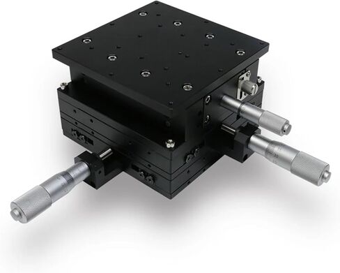 Motorized Rotary Positioning Stage XYZ125-C Three-Direction Displacement Horizontal Lifting LD125 Linear Cross-Rail Multi-axis Manual Sliding Table Load: 147N in Saudi Arabia