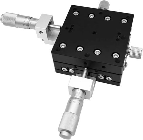 Motorized Rotary Positioning Stage XY 70 * 70mm LY70-R LY70-L LY70-C Manual Displacement Platform Micrometer Sliding Table Trimming Station New Cross Rail Type(LY70-L) in Saudi Arabia