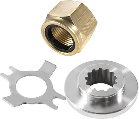 VIF Propeller Installation Hardware Kits Compatible with Mercury/Mariner 30HP 40HP 48HP 50HP 55HP 60HP Engine, 12‑835467, 14‑816629Q, 11‑827614,13 Spline Tooth, Thrust Washer/Tab Washer/Nut Included in Kuwait