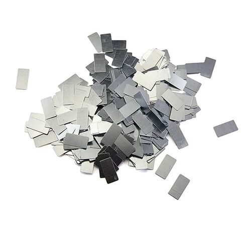 100 قطعة/الوحدة رقيقة جدا مستديرة/مربع صفائح حديد مجلفنة ، مستطيلة صغيرة شفط صفائح حديد لتقوم بها بنفسك صناعة يدوية (25x0.5 مللي متر) in Kuwait