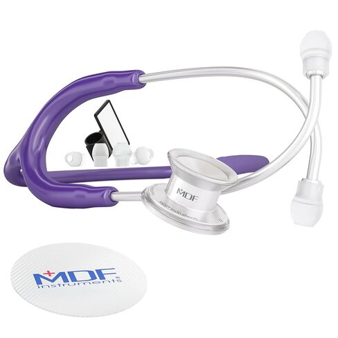MDF Instruments، سماعة طبيب الأطفال الفاخرة ذات الرأس المزدوج المصنوعة من الفولاذ المقاوم للصدأ MD One® - باللون الأسود بالكامل (MDF777C-BO) in Kuwait