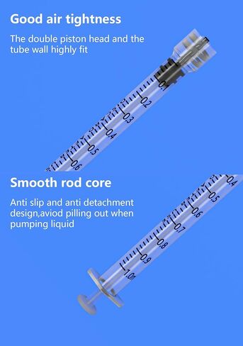 1ml Syringes with 27G 1/2 inch Needle , 1cc Luer Lock Disposable Syringes for Scientific Labs and Industrial Dispensing,Individually Wrapped, 20 Pack in Saudi Arabia