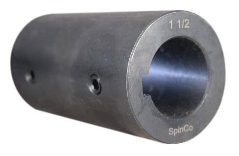 1-1/2" Solid Shaft Coupler w/Keyway and Set Screws by SpinCo in Saudi Arabia