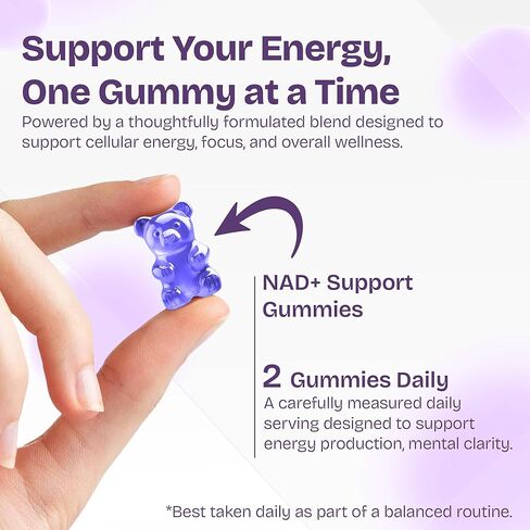 NAD Supplements for Women with Resveratrol, 1000mg Liposomal Nicotinamide Riboside with Quercetin, NMN Supplement Alternative Supports Cellular Energy & Repair, 120 NAD Gummies for Brain Boost in Saudi Arabia