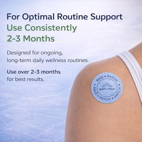 NAD+ لاصقات للنساء والرجال | NAD+ Patch للطاقة والشيخوخة الصحية | مكونات طبيعية لارتداء سهل ومريح (30 قطعة) in Kuwait