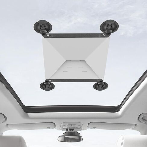 Starlink Mini Sunible Cup Cup Mount White Starlink Mini Car Mount Cust Cust Cup Cup Thuptive Cup للسيارات ، نافذة ، فتحة سقف ، RVs ، شفط قوي لإشارة الأقمار الصناعية المستقرة أثناء القيادة in Kuwait