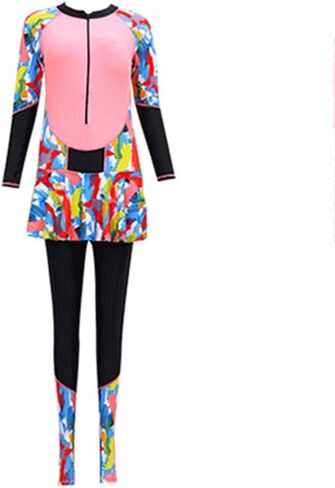 بدلة ركوب الأمواج النسائية، بدلات غوص كاملة للسيدات، بدلة غطس من قطعة واحدة للسيدات، بنطلون بأكمام طويلة، بدلة غوص رياضية واقية من الشمس، ملابس سباحة للرياضات المائية للبالغين in Kuwait