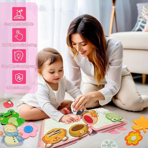 كتاب مزدحم للأطفال الصغار 1-3 ، وشعر بالهدوء مشغول للأطفال الصغار ، ومونتيسوري في مرحلة ما قبل المدرسة الأنشطة التعليمية للعبة هدية للأطفال in Kuwait