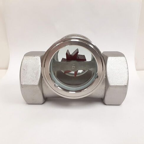 مؤشر تدفق البصر PRM، 2 بوصة FNPT، هيكل من الفولاذ المقاوم للصدأ 316، ختم PTFE ودافع أحمر، أقصى ضغط 232 رطل لكل بوصة مربعة، أقصى درجة حرارة 212 درجة فهرنهايت، مراقب تدفق السائل البصري لأنظمة الأنابيب الصناعية in Kuwait