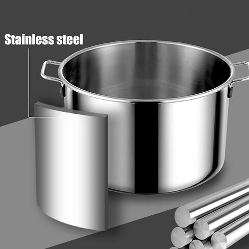 Stainless Steel Pasta Cooker Pot with Colander Set - 2/3/4 Holes, Lid, Suitable for Gas & Induction Stoves, Commercial Soup Pot in Kuwait