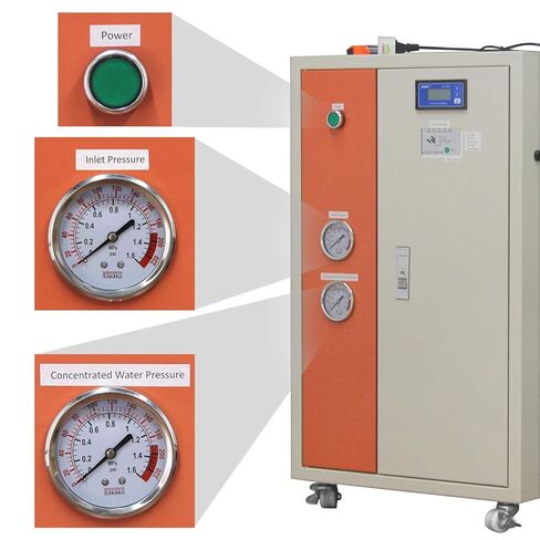 Lab Ultra Water Purification Systems, Hanchen Lab Water Filters Laboratory Deionized Water System 5-Stage RO Water Purification Equipment with Conductivity Display (15L/H) in Kuwait