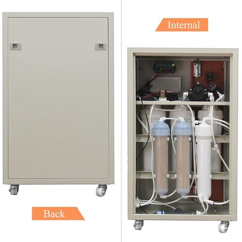 Lab Ultra Pure Water Machine, Hanchen Lab Water Filters Laboratory Deionized Water System 5-Stage RO Water Purification Equipment with Conductivity Display (10L/H) in Kuwait