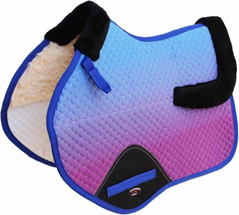 CHALLENGER Horse English Contoured Quilted All Close Contact Trail Saddle Pad Ombre 72172 in Saudi Arabia
