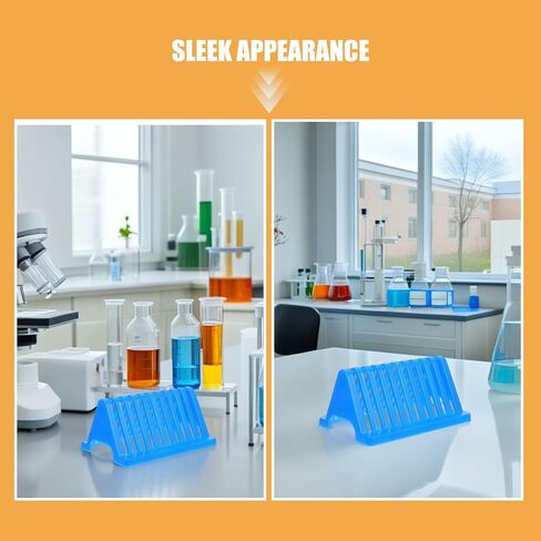 4pcs Slide Drying Rack: Laboratory Glass Holder | Triangular Draining Shelf with 10-Slot Design | Plastic Drying Rack for Microscope Slides Storage in Saudi Arabia
