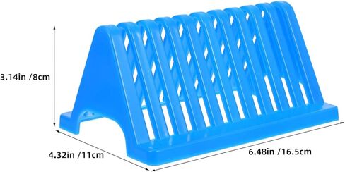 4pcs Slide Drying Rack: Laboratory Glass Holder | Triangular Draining Shelf with 10-Slot Design | Plastic Drying Rack for Microscope Slides Storage in Saudi Arabia