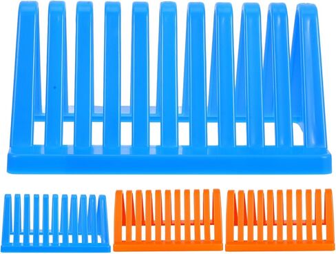 4pcs Lab Glass Drying Rack Holder - 10-Slot Triangle Microscope Slide Stand - Lab Drip Rack Glass Plate Holder for Scientific Research Use - Accelerates Sample Drying in Saudi Arabia