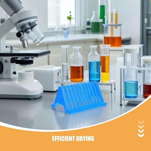 4pcs Lab Glass Drying Rack Holder - 10-Slot Triangle Microscope Slide Stand - Lab Drip Rack Glass Plate Holder for Scientific Research Use - Accelerates Sample Drying in Saudi Arabia