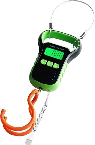 ميزان الدراجة، 50 كجم / 110 رطل، ميزان رقمي مع خطاف تعليق مزدوج، يقيس بالكيلو جرام، رطل، أونصة، احترافي لوزن الدراجات والإطارات والمكونات in Kuwait