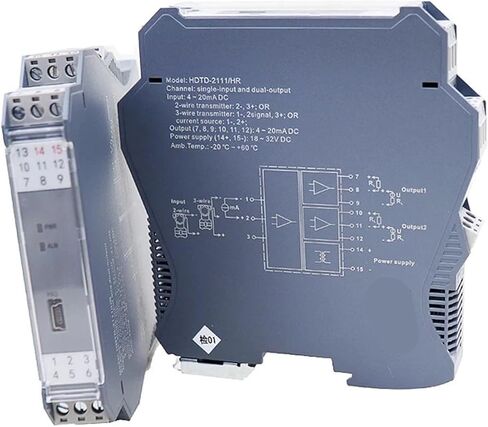 1pcs 18-32VDC Power 0-10v 2 Output 1 inputs Analog dc Signal Voltage Loop isolators 4 20ma(0-20MA in and Out_1 in 1 Out) in Saudi Arabia