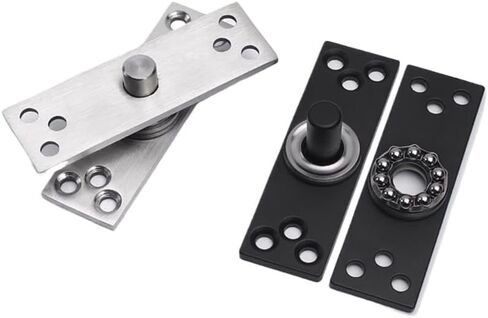 Industrial Steel Concealed Hinge 360 Degree Pivoting Hinge Invisible Door Hinge Simple Use for Versatile Door Application(1 PC-Silver) in Saudi Arabia