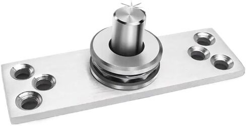 Industrial Steel Concealed Hinge 360 Degree Pivoting Hinge Invisible Door Hinge Simple Use for Versatile Door Application(1 PC-Silver) in Saudi Arabia