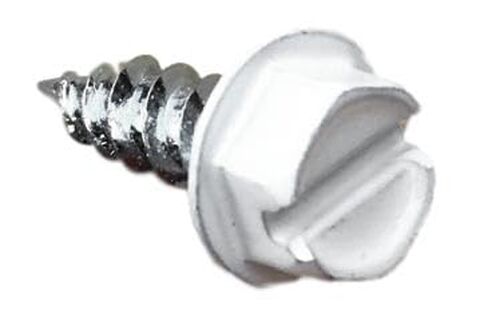 SCREWIT White Gutter Screws #8 x 1/2 Inch – Downspout & Zip Screws, Self-Drilling Sheet Metal Screws with 1/4" Hex Head, Color-Matched for Gutter Repair & Installation (25 Pack) in Saudi Arabia