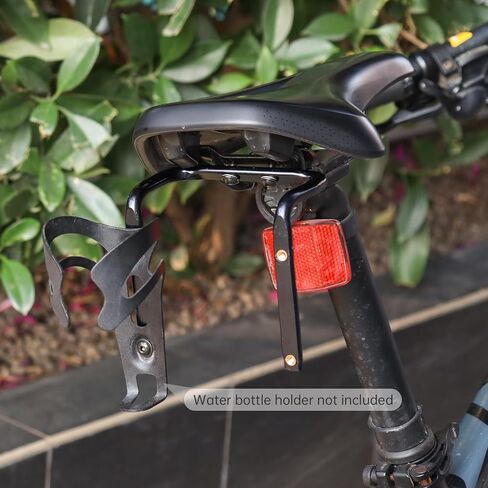 Saddle Water Bottle Cage Mount Adapter Aluminum Alloy Bicycle Bottle Cage Converter Bicycle Seat Post Double Water Bottle Holder Rack Cycling MTB Bike in Saudi Arabia