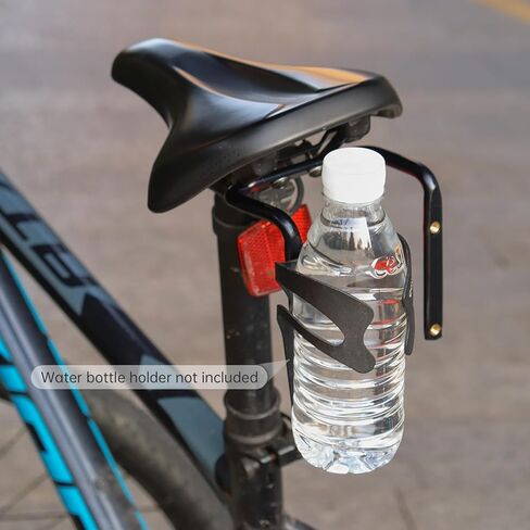 Saddle Water Bottle Cage Mount Adapter Aluminum Alloy Bicycle Bottle Cage Converter Bicycle Seat Post Double Water Bottle Holder Rack Cycling MTB Bike in Saudi Arabia