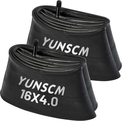 YUNSCM 2-PCS 16X4.0 Fat E-Bike Tubes 16x4.0 Schrader Valve Inner Tubes Compatible with 16" x 4.0" E-Bike Bicycle Fat Bike Bicycle Tire Tubes in Saudi Arabia