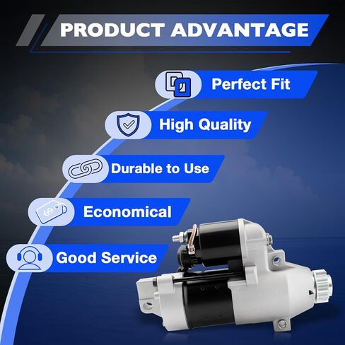 68F-81800-00 12V Outboard Engine Starter Motor Compatible with 50HP-200HP Yamaha Marine (LZ VZ Z) & Mercury, Replaces# 68F-81800-01/02/03/04, 68V-81800-00/01/02/03, 6C5-81800-00, 6CJ-81800-00 in Saudi Arabia