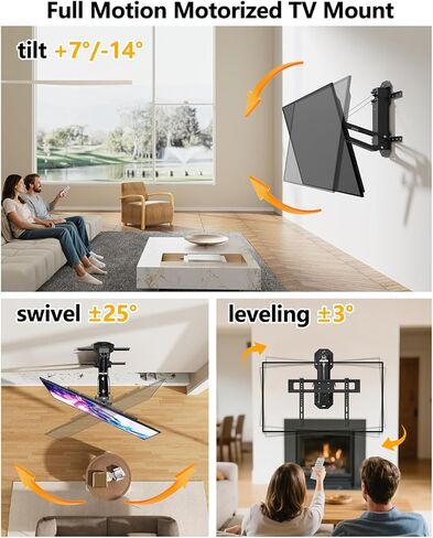 FORGING MOUNT Long Arm TV Wall Mount for Most 17-50 Inch TVs Monitor, 40.7 Inch Long Extension Corner TV Mount with Swivel and Tilt, Full Motion Wall Mount Bracket, Max VESA 300x300mm, Hold 66 lbs in Saudi Arabia