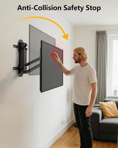 FORGING MOUNT Long Arm TV Wall Mount for Most 17-50 Inch TVs Monitor, 40.7 Inch Long Extension Corner TV Mount with Swivel and Tilt, Full Motion Wall Mount Bracket, Max VESA 300x300mm, Hold 66 lbs in Saudi Arabia