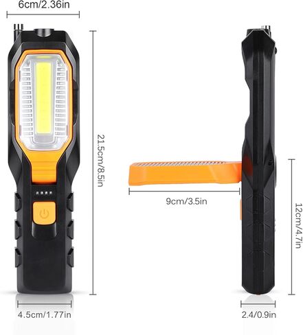 Rechargeable COB Work Light USB Adjustable LED Work Lamp with Magnetic Hook for Repair in Saudi Arabia