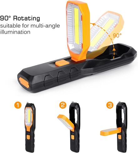 Rechargeable COB Work Light USB Adjustable LED Work Lamp with Magnetic Hook for Repair in Saudi Arabia
