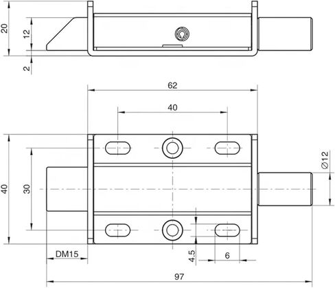 Flush Safety Box Door Bolt Automatic Door Lock Bolt Latch 1Pcs in Saudi Arabia