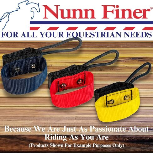 Nunn Finer Rapid Release Cross Tie - Red Horse Safety Tie with Quick Handler Release - 18" Control Length, Nylon Webbing, Easy Install for Trailer or Barn in Kuwait