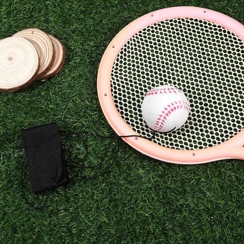 4PCS Wrist Ball on String, Rebound Ball with Strap for Baseball Team Gifts, Baseball Party Favors, Wrist Exercise Fun Outdoor Activity for Adults in Saudi Arabia