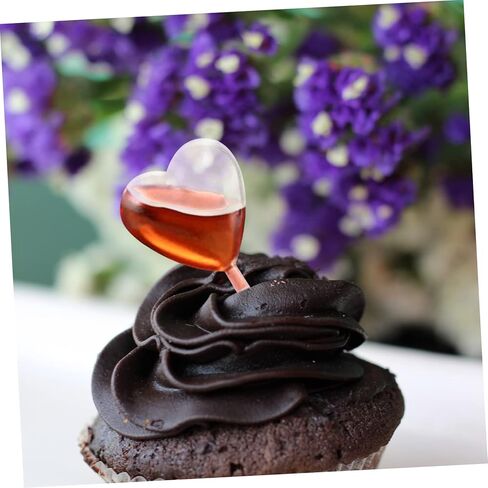 100 Pcs Liquid Dropper Pipettes for Cupcakes and Chocolates Heart Shaped Rectangular Mini Plastic Transfer Pipettes for Dessert Decoration in Saudi Arabia