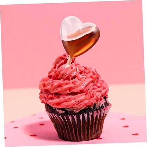 100 Pcs Liquid Dropper Pipettes for Cupcakes and Chocolates Heart Shaped Rectangular Mini Plastic Transfer Pipettes for Dessert Decoration in Saudi Arabia