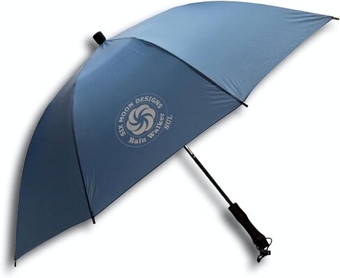 مظلة الرحلات خفيفة الوزن للغاية من Six Moon Designs Rain Walker - 6 أونصة - مظلة الرحلات الأخف وزنًا بالحجم الكامل في السوق (أزرق مخضر) in Kuwait