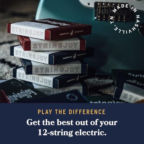 Stringjoy BAL0922 12 سلسلة جيتار كهربائي من النيكل، (مقياس الضوء الفائق المتوازن، 9-42) in Kuwait