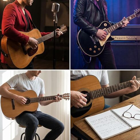 6 Sets of 6 Acoustic Guitar Strings with 9 Picks Classical Guitar Replacement Steel Strings with Small Ball Ends for Beginners in Saudi Arabia