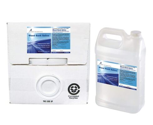 ES124420L Blood Bank Saline, Standard Solution, 6.5 pH-7.0 pH, 20 L Capacity in Kuwait